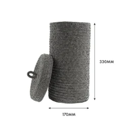 Homebase Edit Cotton Rope Toilet Roll Holder - Black & White -Triton None Store 13709027 1054976280123231