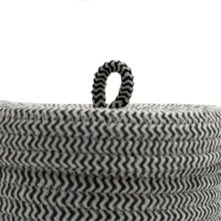 Homebase Edit Cotton Rope Toilet Roll Holder - Black & White -Triton None Store 13709027 1674976280026574