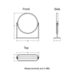 Brushed Chrome Bathroom Mirror -Triton None Store 13715406 1204960194633792