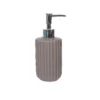 Ceramic Soap Dispenser - Grey Ridged