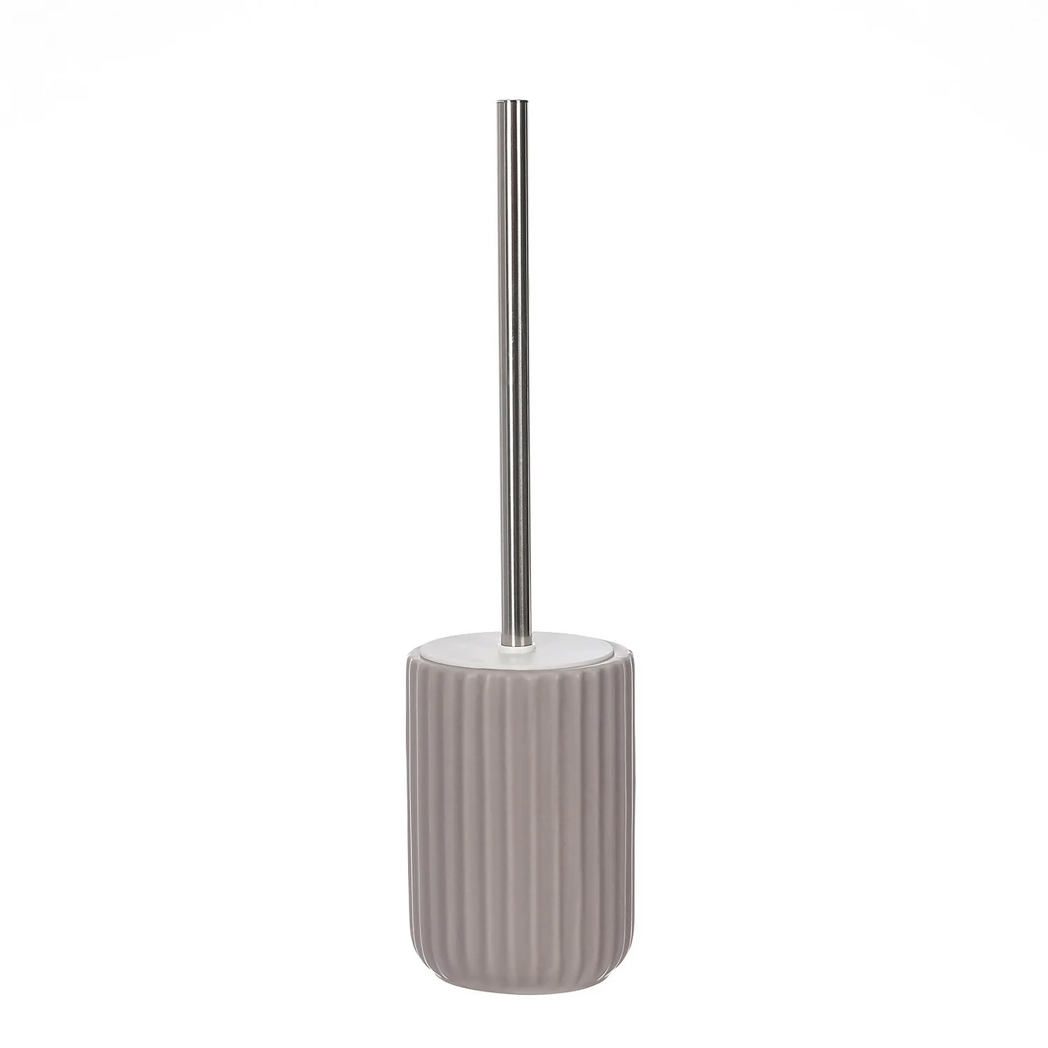 Ceramic Toilet Brush - Grey Ridged 3 Ceramic Toilet Brush - Grey Ridged
