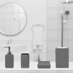 Ceramic Toilet Brush - Grey -Triton None Store 13715421 7864951876118004