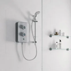 Gainsborough SLIM DUO 8.5kw Electric Shower - Titanium Grey -Triton None Store 13806601 1774959113114877