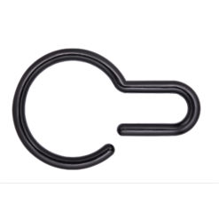 Aqualona Shower Curtain Quick Hooks - Matt Black