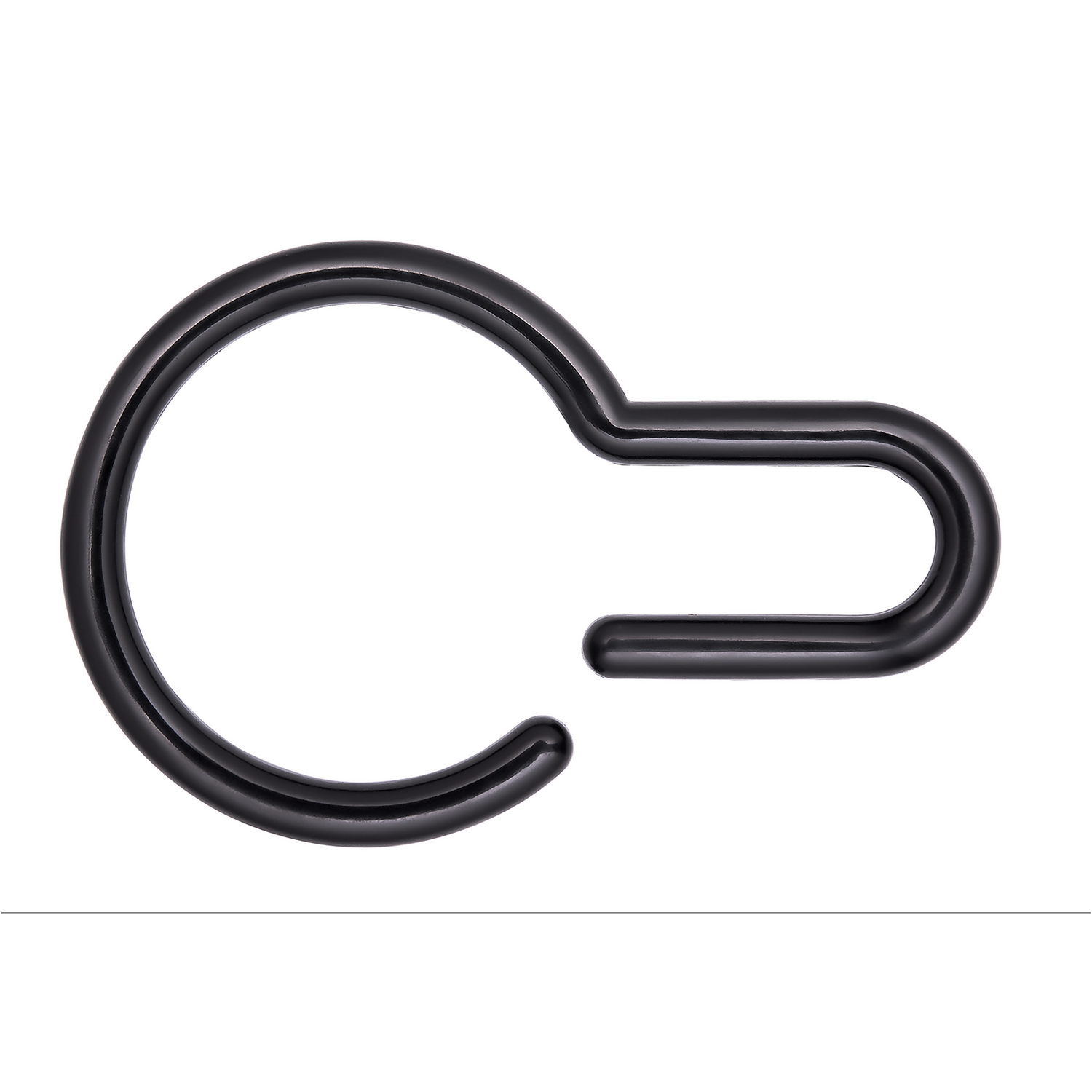 Aqualona Shower Curtain Quick Hooks - Matt Black 3 Aqualona Shower Curtain Quick Hooks - Matt Black