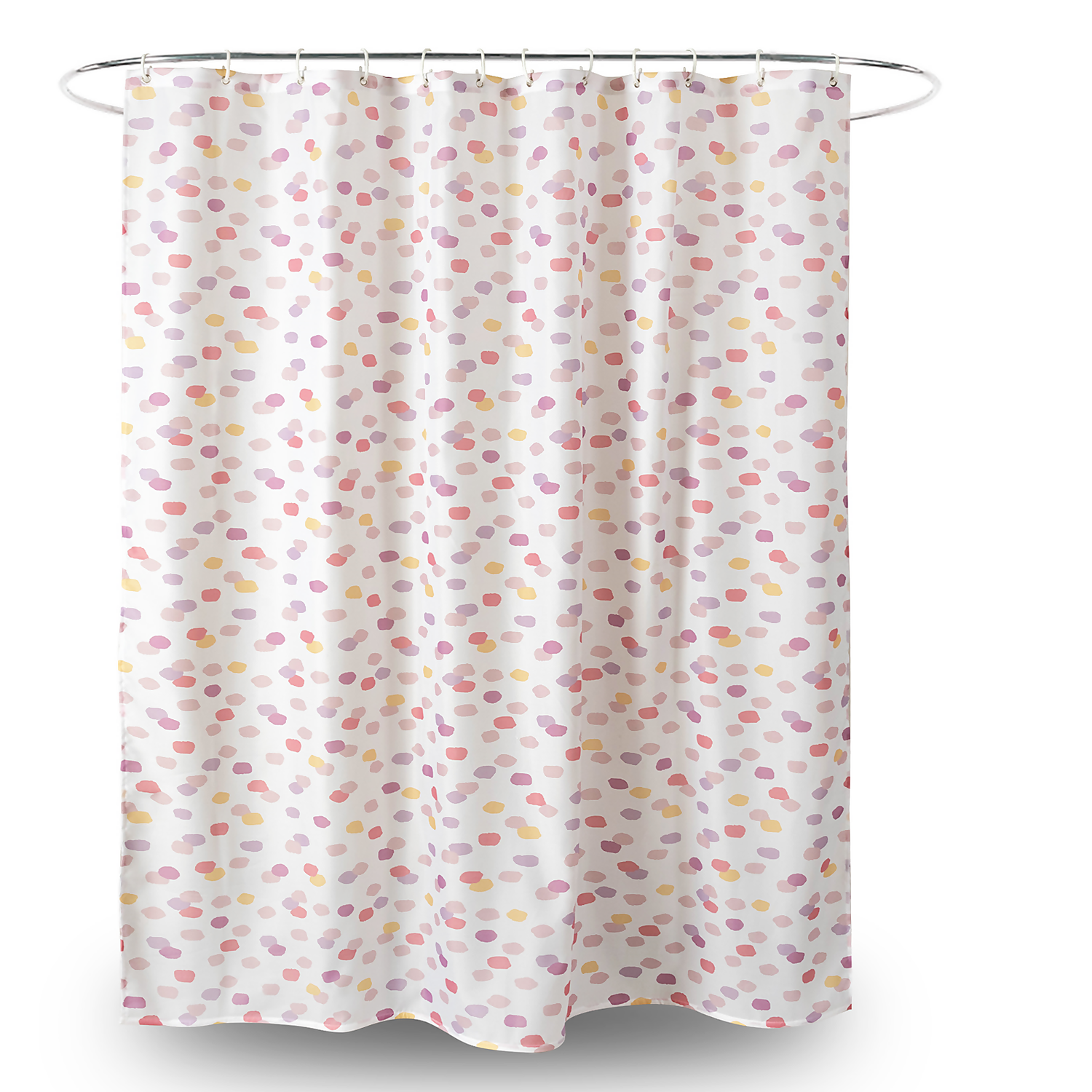 Homebase Pink Spots Shower Curtain 3 Homebase Pink Spots Shower Curtain