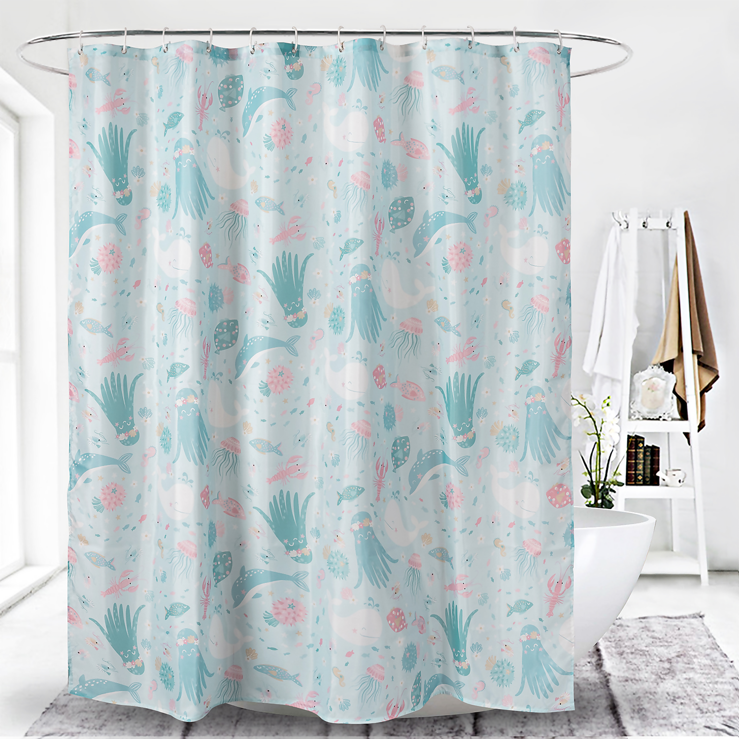 Homebase Under The Sea Shower Curtain 4 Homebase Under The Sea Shower Curtain - Image 2