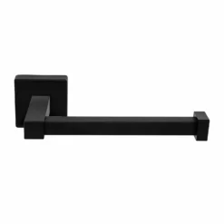 Homebase Toilet Roll Holder Fixed Square - Black