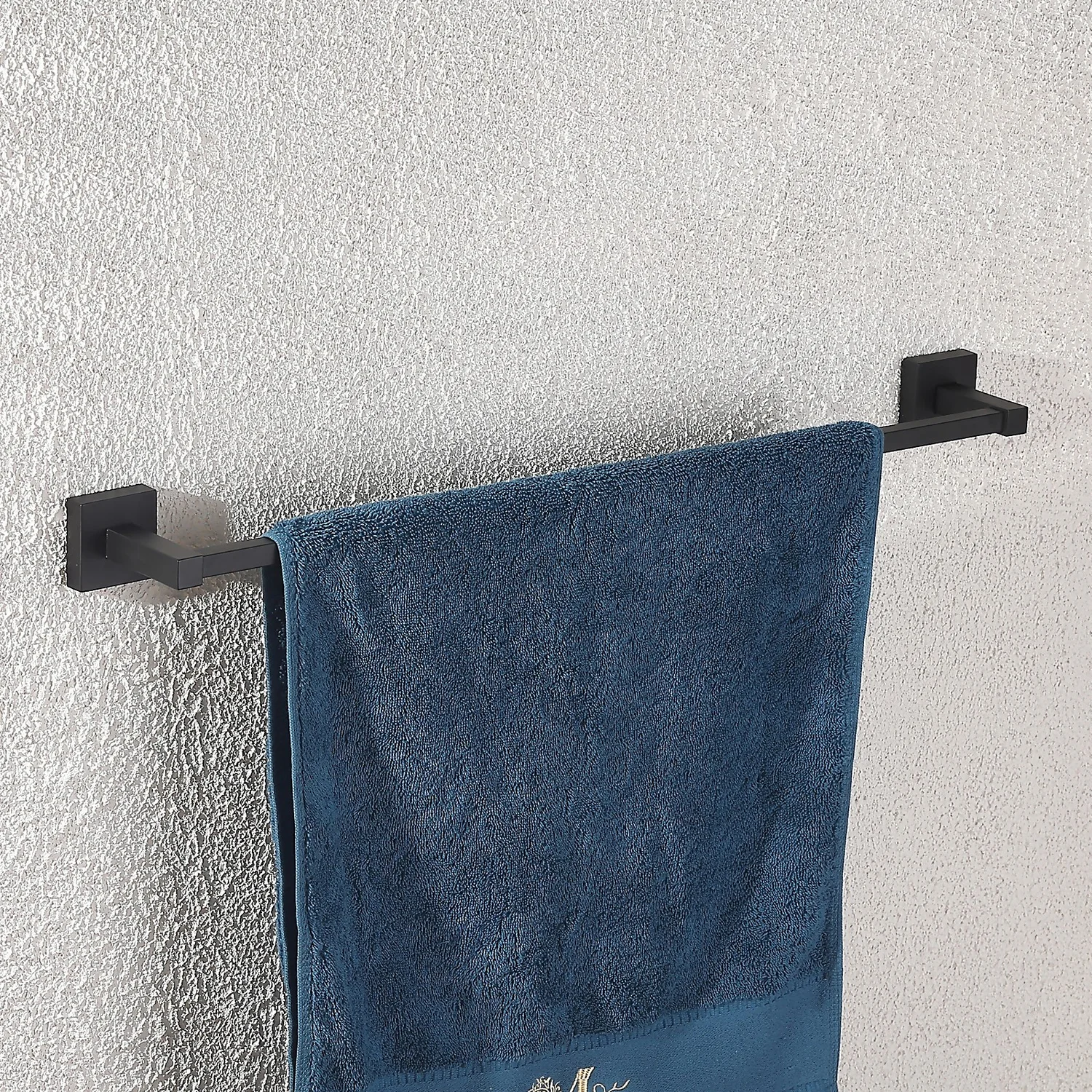 Homebase Towel Bar Square - Black 4 Homebase Towel Bar Square - Black - Image 2