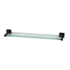 Glass Bathroom Shelf - Black Square Mounting Brackets -Triton None Store 13828615 1884987360926366