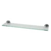 Glass Bathroom Shelf - Chrome Round Mounting Brackets -Triton None Store 13828621 1534987360830957