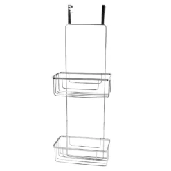 Homebase 2 Tier Shower Basket - Chrome