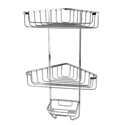 Homebase 3 Tier Shower Basket - Chrome