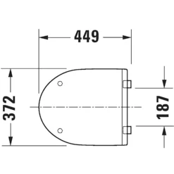 Duravit No.1. Soft Close Toilet Seat - White -Triton None Store 13884608 4405003437277004