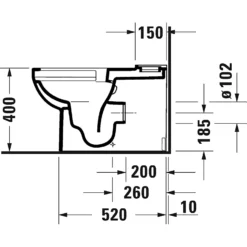Duravit No.1 Close Coupled Toilet - Closed Back -Triton None Store 13887182 2055005509541461