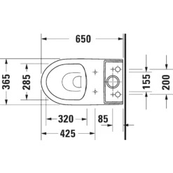 Duravit No.1 Close Coupled Toilet - Closed Back -Triton None Store 13887182 3005005509559335