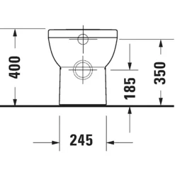 Duravit No.1 Floorstanding Compact Toilet And Seat -Triton None Store 13887184 3065005509508632