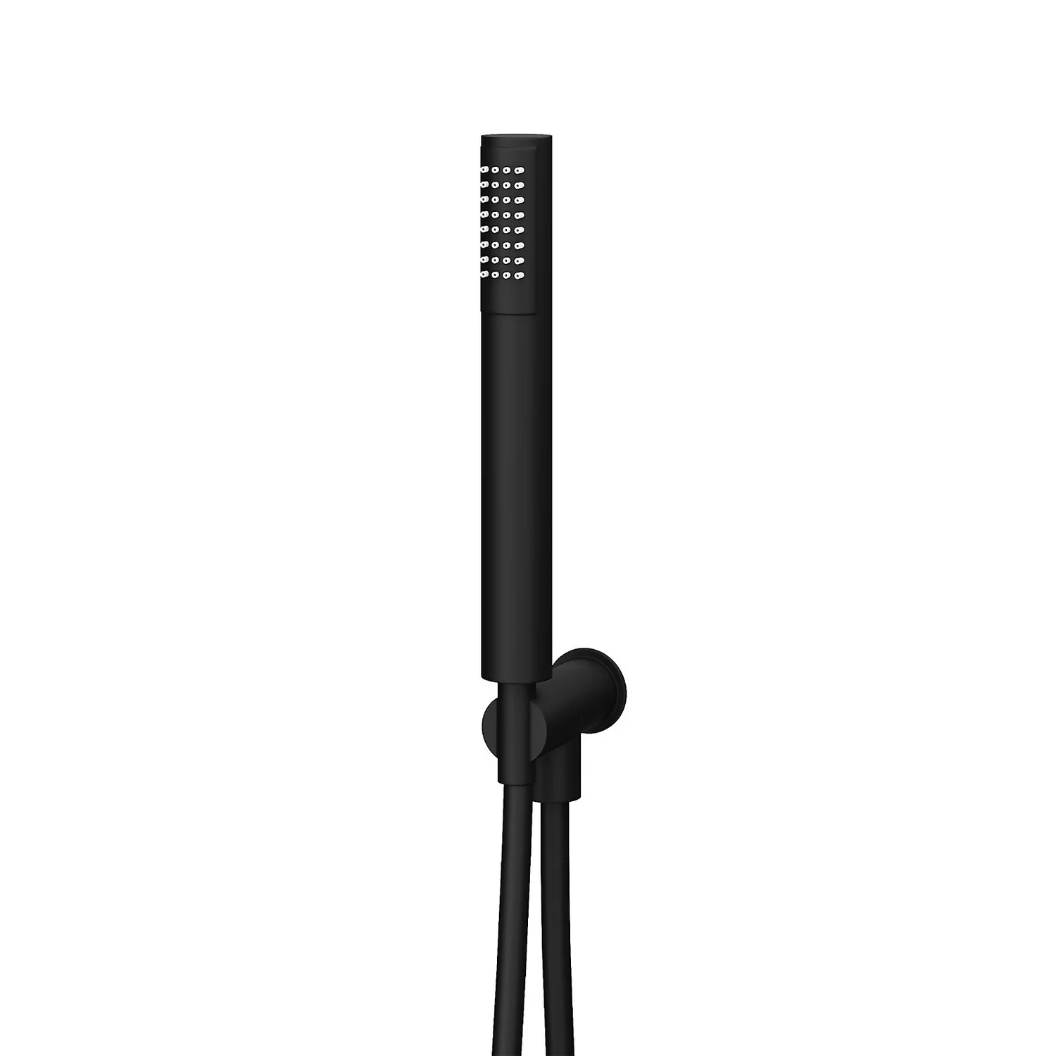 Aqualona Shower Handset, With Hose, Wall Outlet And Holder - Matt Black Finish 3 Aqualona Shower Handset, With Hose, Wall Outlet And Holder - Matt Black Finish