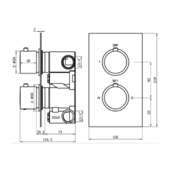 Thermostatic 1 Way Shower Valve - Matt Black Finish -Triton None Store 13914210 6694982457044358