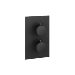 Thermostatic 2 Way Shower Valve - Matt Black Finish