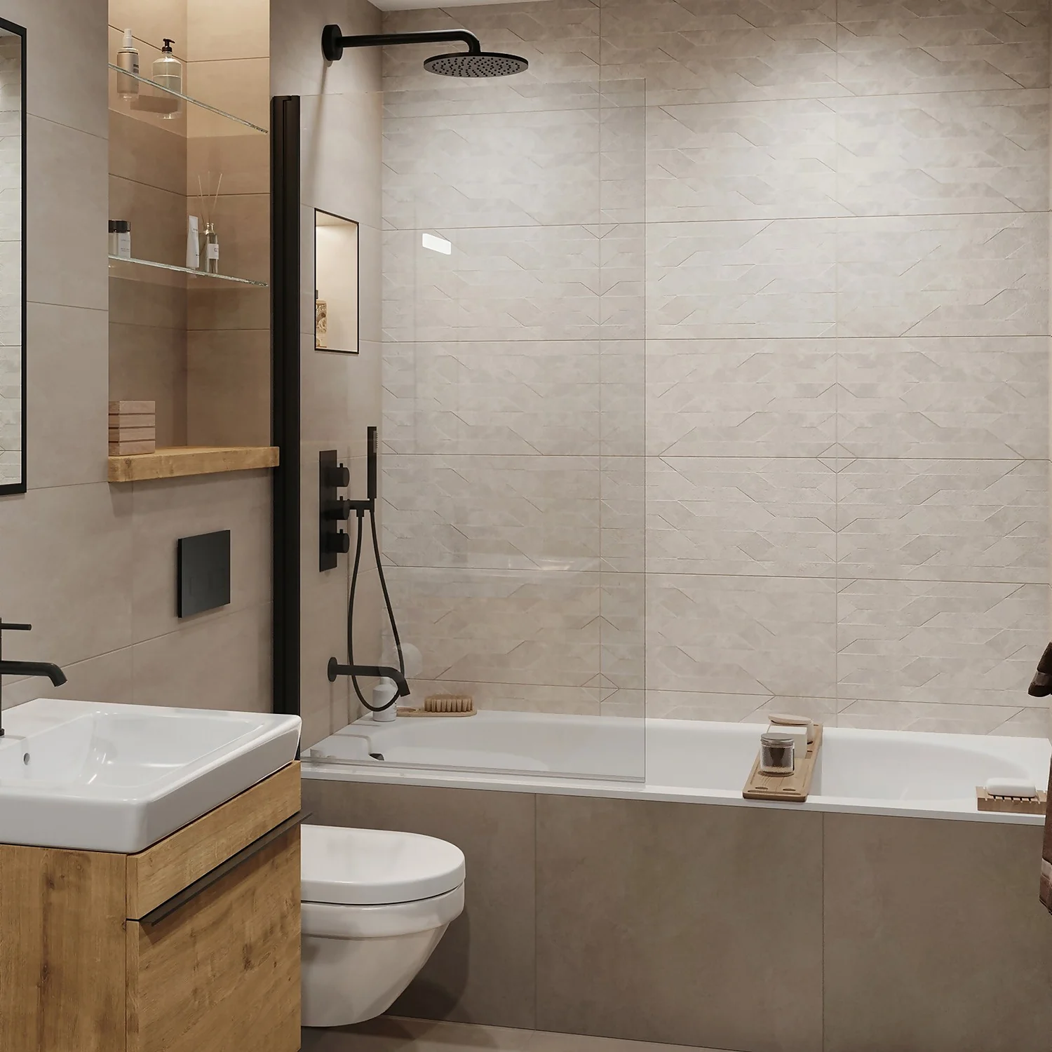 Thermostatic 3 Way Shower Valve - Matt Black Finish 5 Thermostatic 3 Way Shower Valve - Matt Black Finish - Image 3