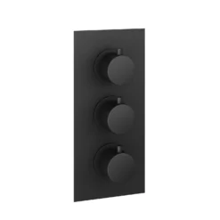 Thermostatic 3 Way Shower Valve - Matt Black Finish