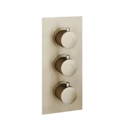 Thermostatic 3 Way Shower Valve - Brushed Nickel Finish