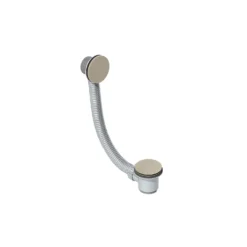 Bathstore Bath Click Clack Waste With Overflow - Brushed Nickel