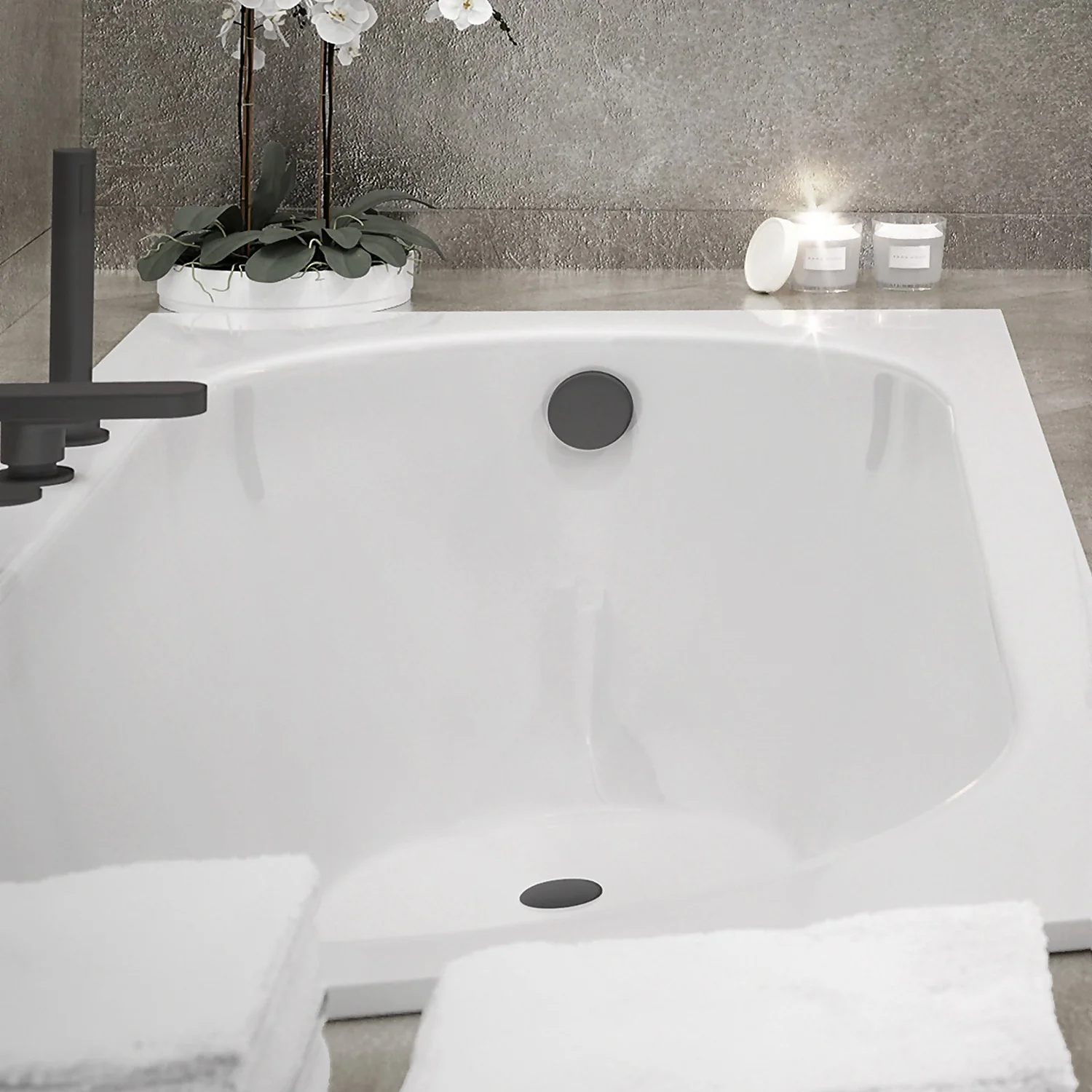 Bathstore Bath Click Clack Waste With Overflow - Matt Black 5 Bathstore Bath Click Clack Waste With Overflow - Matt Black - Image 3