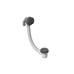 Bathstore Bath Filler And Waste - Matt Black