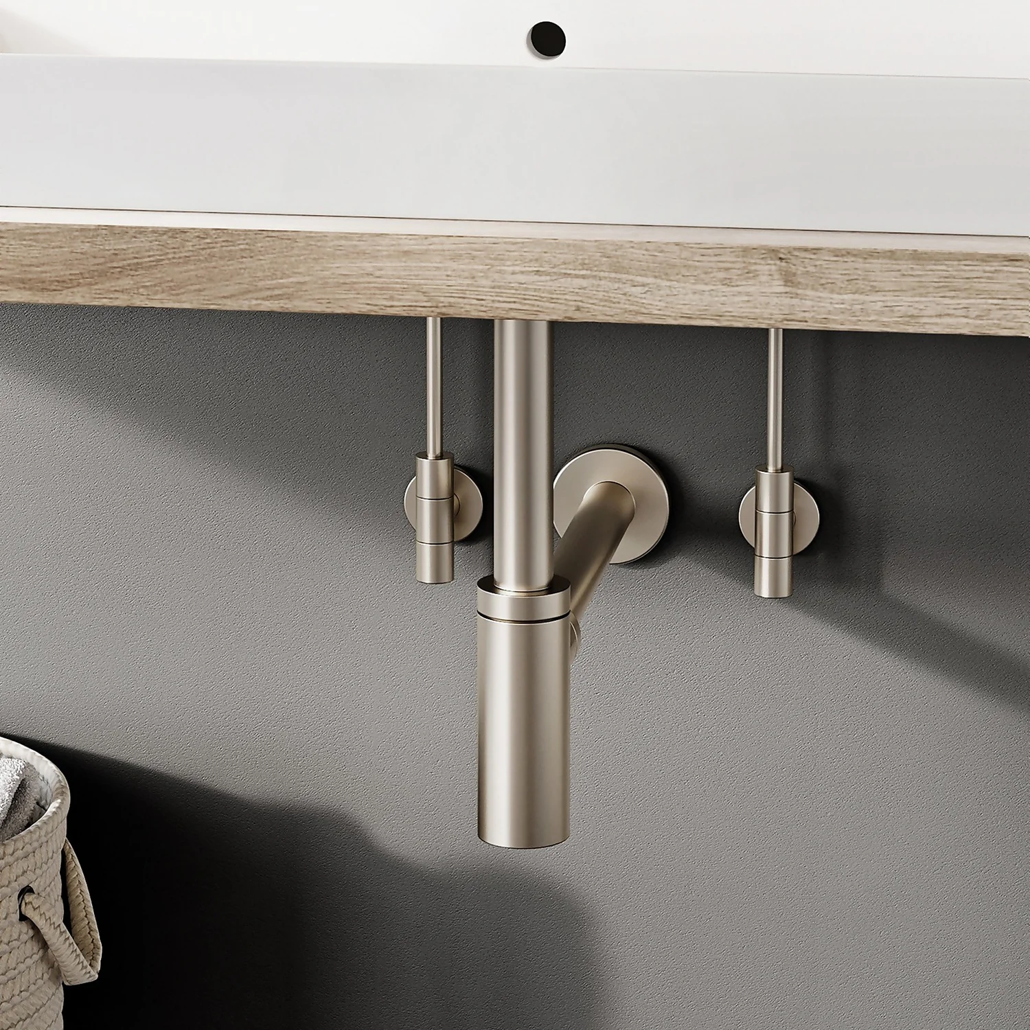 Bathstore Designer Bottle Trap - Brushed Nickel 5 Bathstore Designer Bottle Trap - Brushed Nickel - Image 3