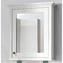 Country Living Wicklow Bathroom Mirror Cabinet - Matt White