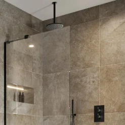 Bathstore Noir Matt Black 250mm Round Shower Head With Ceiling Arm 8 Bathstore Noir Matt Black 250mm Round Shower Head With Ceiling Arm -Triton None Store 13927722 1104982455869186