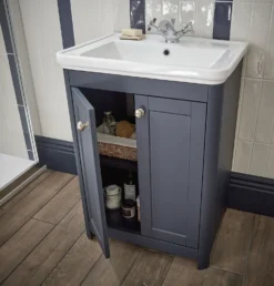 Bathstore Country Living Wicklow 600 Basin Unit - Navy -Triton None Store 13927784 7144991824999239