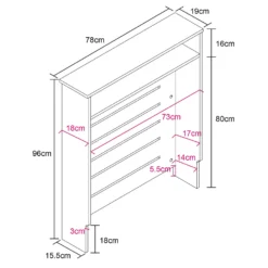 Barnford Small Radiator Cover With Drawer In Cream & Oak Effect 17 Barnford Small Radiator Cover With Drawer In Cream & Oak Effect -Triton None Store 13938569 4315032802873919