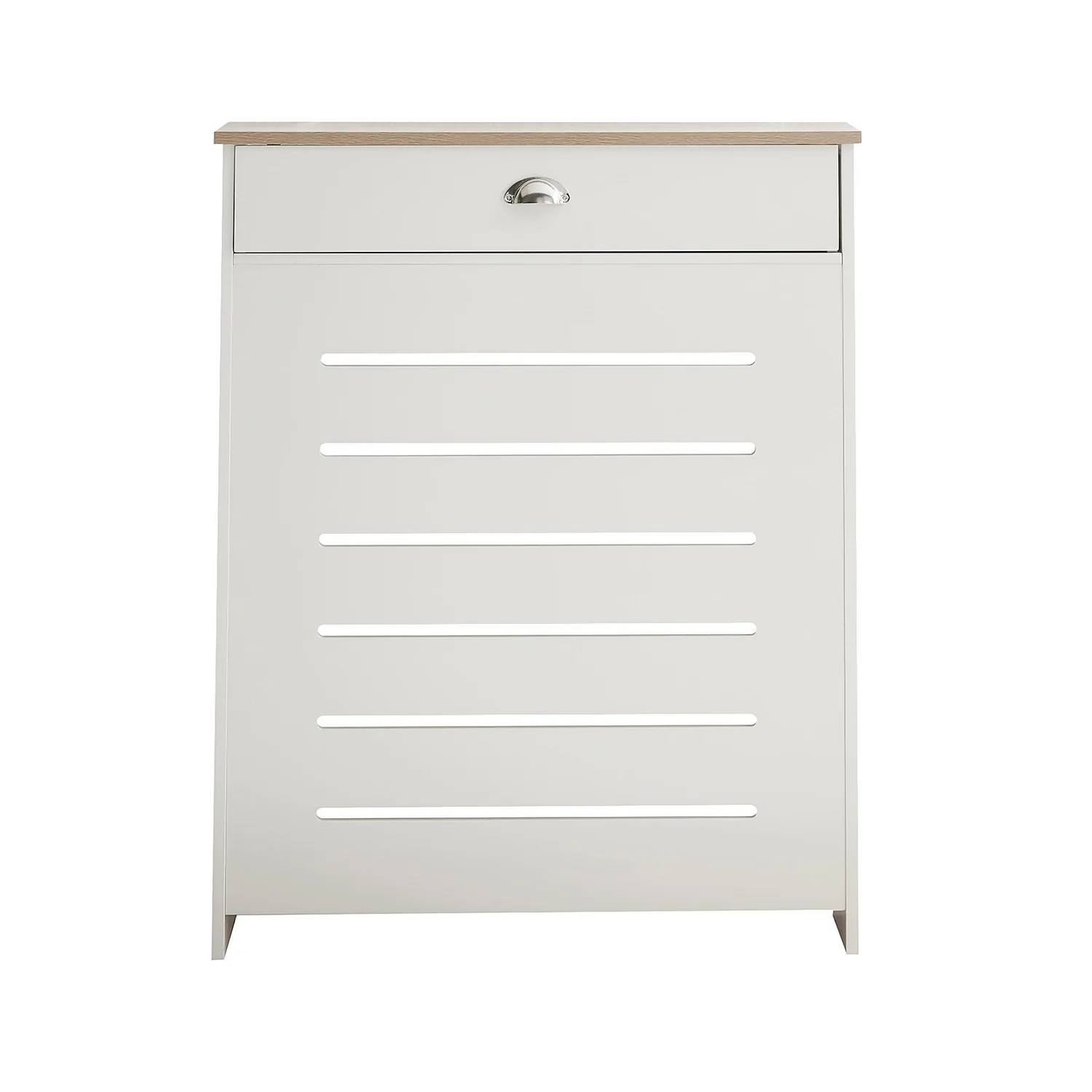 Barnford Small Radiator Cover With Drawer In Cream & Oak Effect 6 Barnford Small Radiator Cover With Drawer In Cream & Oak Effect - Image 4
