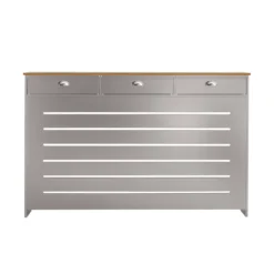 Barnford Large Radiator Cover With Drawers In Grey & Oak -Triton None Store 13938571 1685032803169815