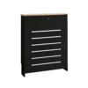 Barnford Small Radiator Cover With Drawer In Black & Oak Effect -Triton None Store 13938572 1225032802997624
