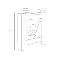 Dino Children's Radiator Cover In White -Triton None Store 13938575 2095032803257427