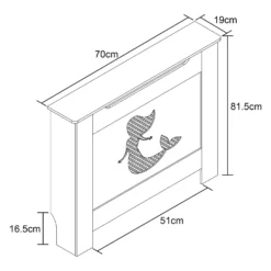 Children's Radiator Cover With Mermaid Design In White -Triton None Store 13938576 1825032803340014