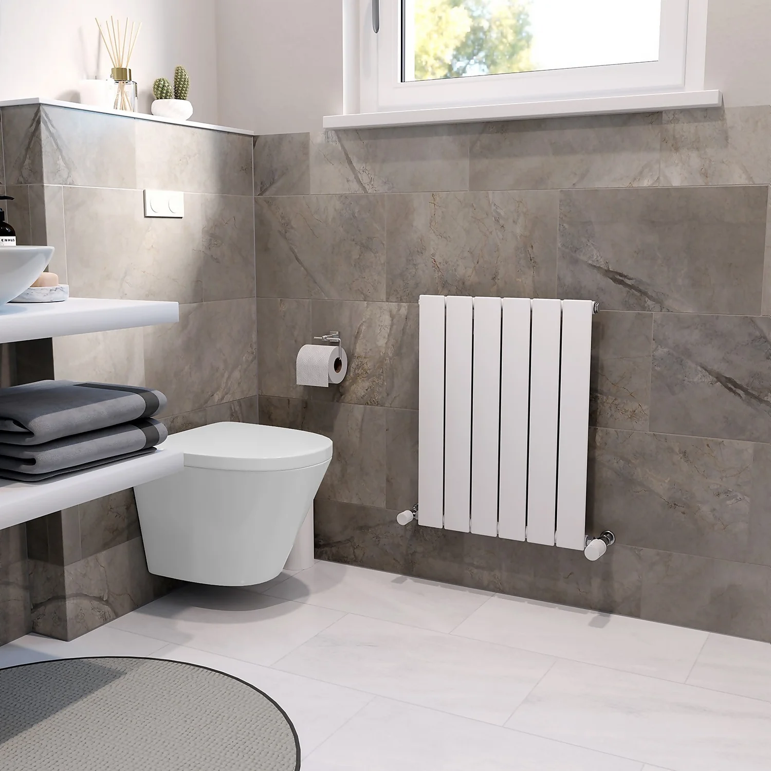 Thames Designer Radiator 600x445 White 4 Thames Designer Radiator 600x445 White - Image 2