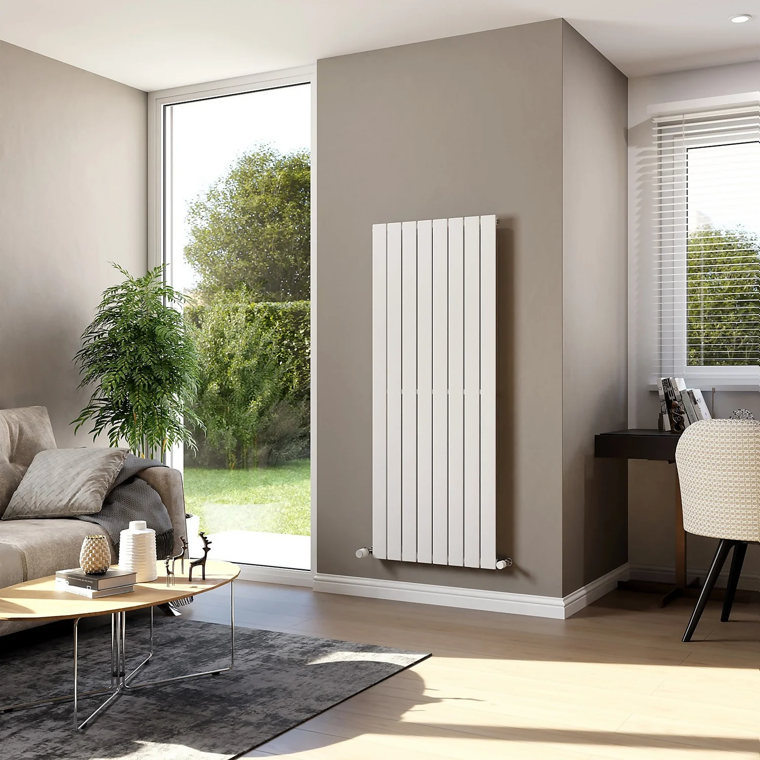 Thames Designer Radiator 1500x595 White 4 Thames Designer Radiator 1500x595 White - Image 2