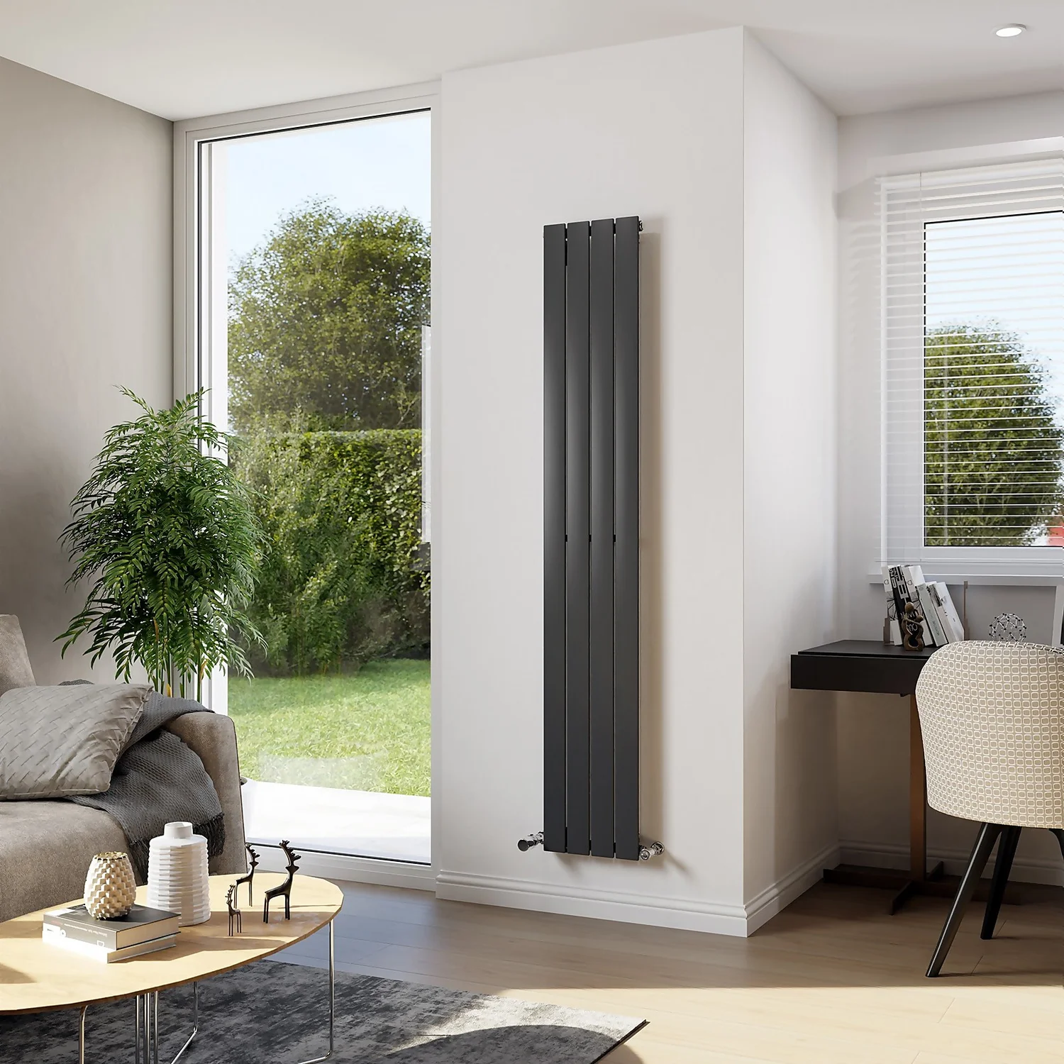 Thames Designer Radiator 1800x295 Anthracite 4 Thames Designer Radiator 1800x295 Anthracite - Image 2