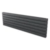 Thames Duplex Horizontal Designer Radiator 445x1500 Anthracite -Triton None Store 13998187 1774995428279127