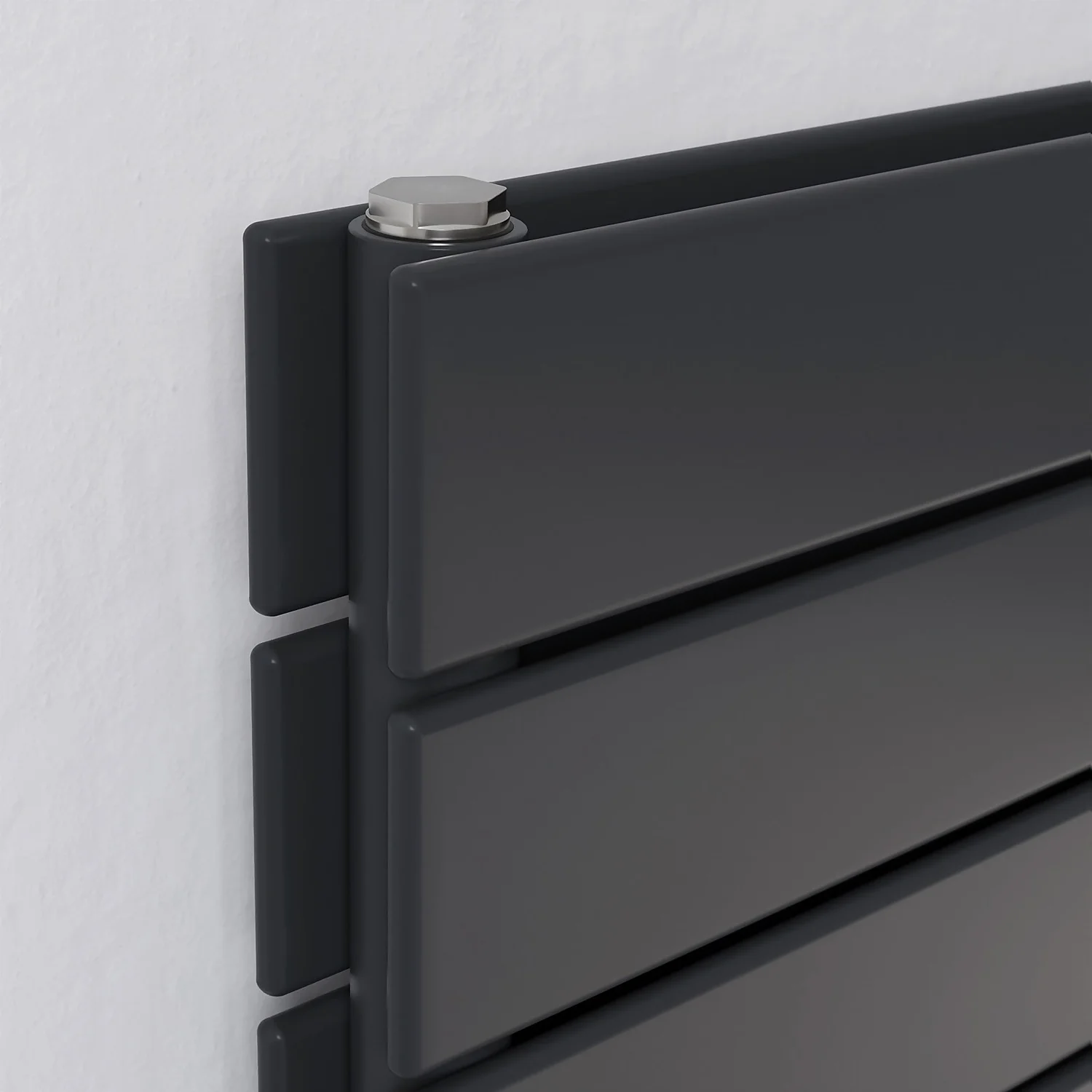 Thames Duplex Horizontal Designer Radiator 595x1800 Anthracite 5 Thames Duplex Horizontal Designer Radiator 595x1800 Anthracite - Image 3