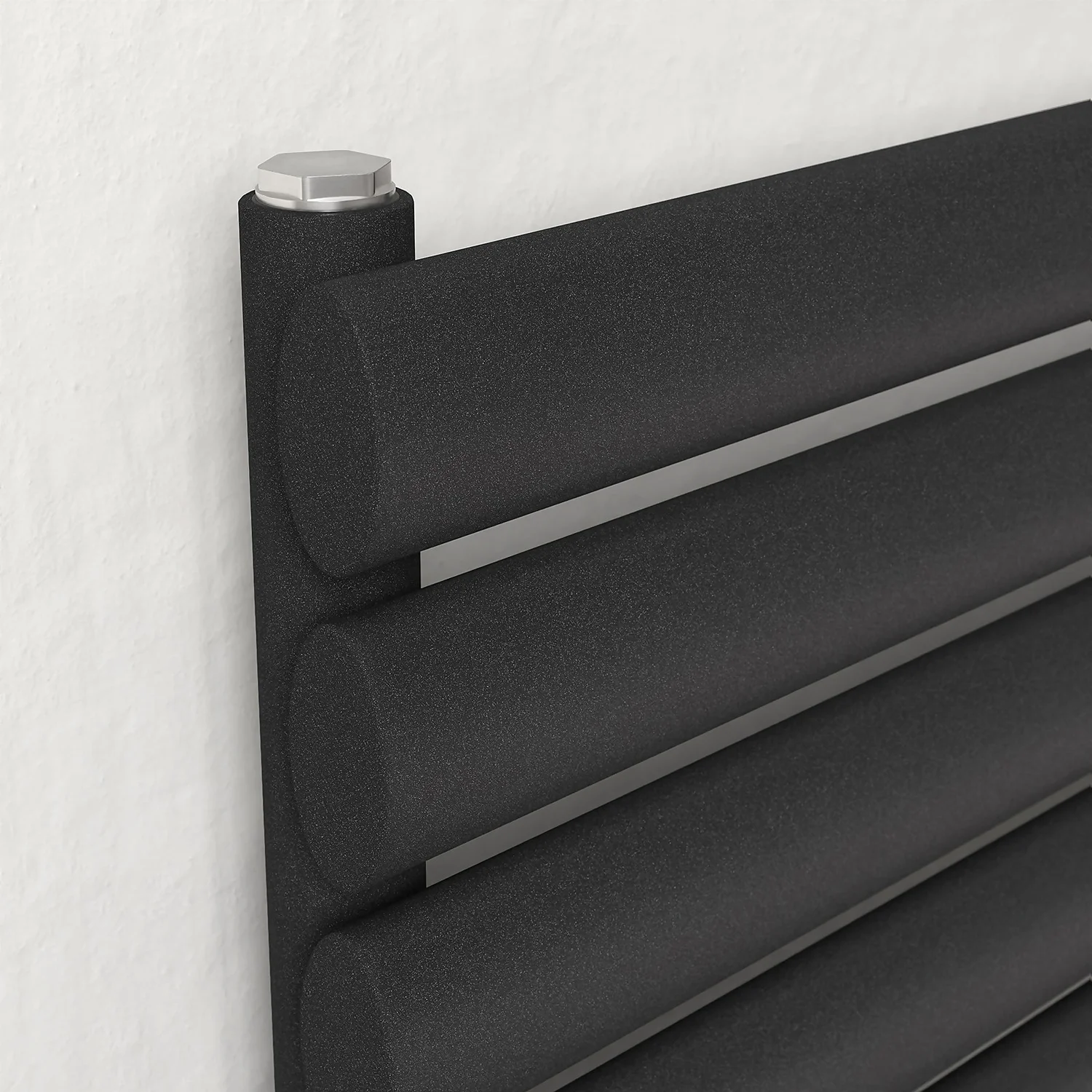 Eden Horizontal Designer Radiator 410x1800 Anthracite 5 Eden Horizontal Designer Radiator 410x1800 Anthracite - Image 3