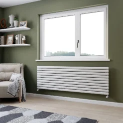 Eden Horizontal Designer Radiator 584x1800 White -Triton None Store 13998218 3054995427255035