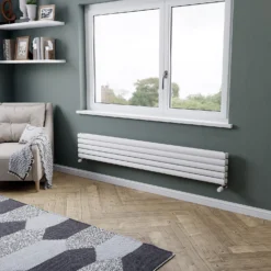 Eden Duplex Horizontal Designer Radiator 294x1800 White