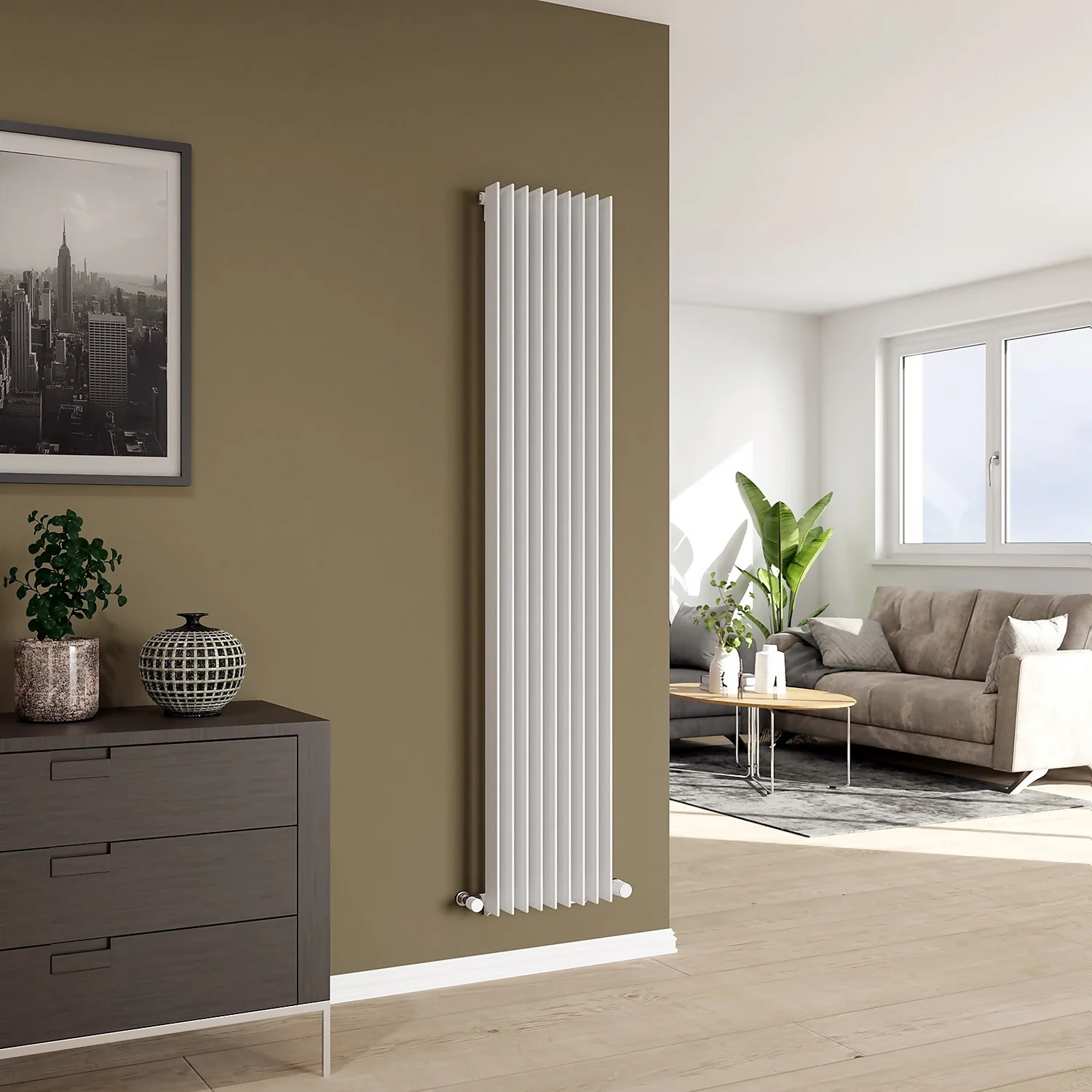 Trent Designer Radiator 1800x340 White 4 Trent Designer Radiator 1800x340 White - Image 2