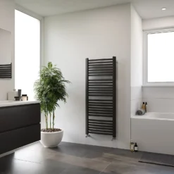 Clyde Designer Towel Radiator 1395x580 Anthracite -Triton None Store 13998271 6764995426381543